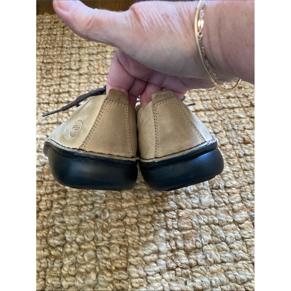 Birkenstock Womens Tan Leather Footprint Oxfords Size 38 Wide Toe Lace Up Shoes - Picture 6 of 12